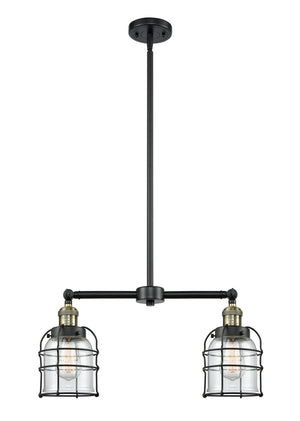 Innovations - 209-BAB-G52-CE - Two Light Island Pendant - Franklin Restoration - Black Antique Brass