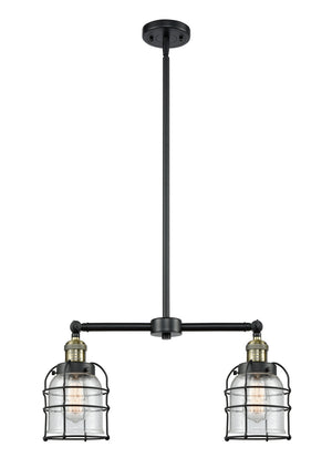 Innovations - 209-BAB-G54-CE - Two Light Island Pendant - Franklin Restoration - Black Antique Brass