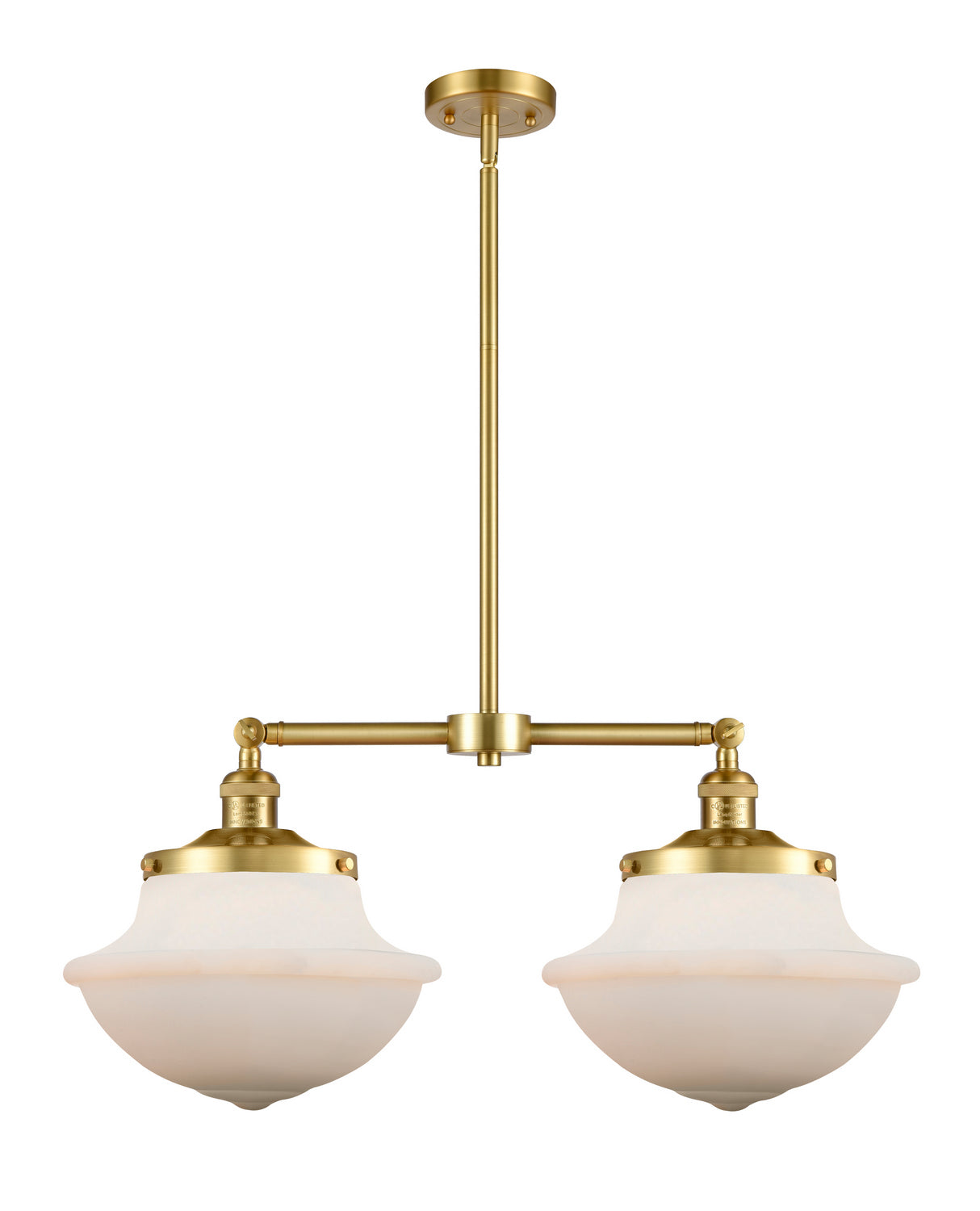 Innovations - 209-SG-G541 - Two Light Island Pendant - Franklin Restoration - Satin Gold