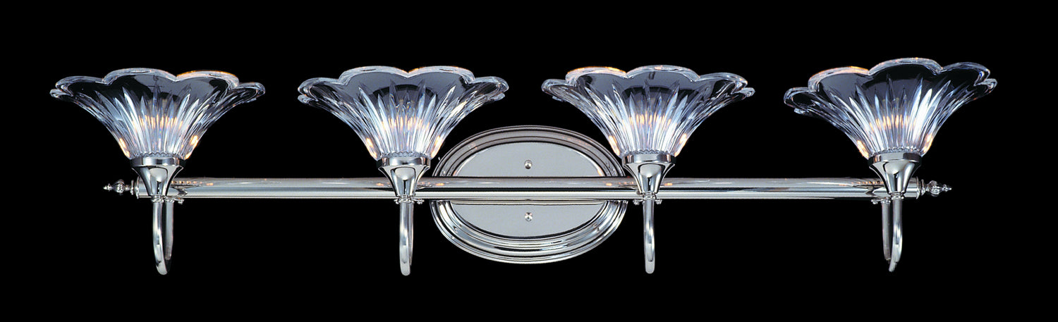 Framburg - 8734 PS - Four Light Wall Sconce - Geneva - Polished Silver