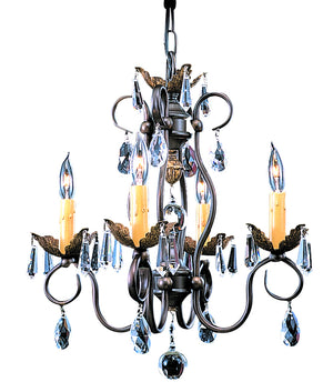 Framburg - 9904 MB - Four Light Chandelier - Liebestraum - Mahogany Bronze