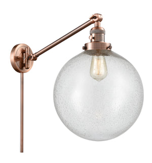 Innovations - 237-AC-G204-12 - One Light Swing Arm Lamp - Franklin Restoration - Antique Copper