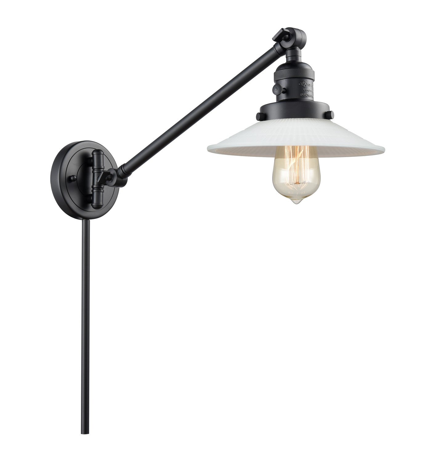 Innovations - 237-BK-G1-LED - LED Swing Arm Lamp - Franklin Restoration - Matte Black