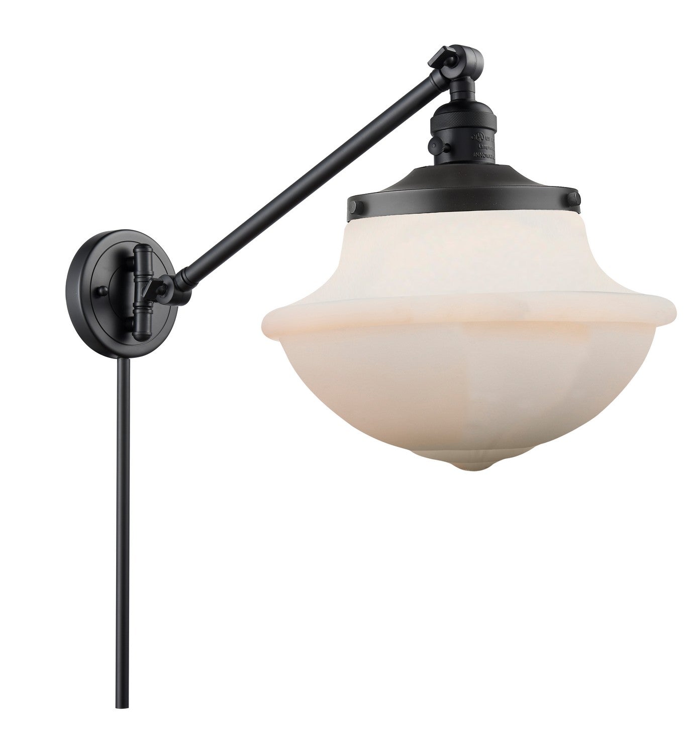 Innovations - 237-BK-G541-LED - LED Swing Arm Lamp - Franklin Restoration - Matte Black