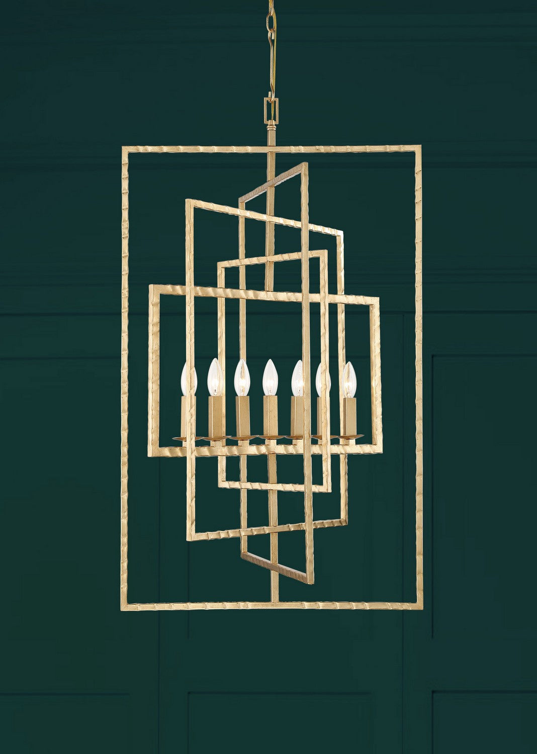 Crystorama - 339-GA - Seven Light Chandelier - Capri - Antique Gold