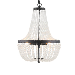 Crystorama - 603-MK - Three Light Chandelier - Rylee - Matte Black