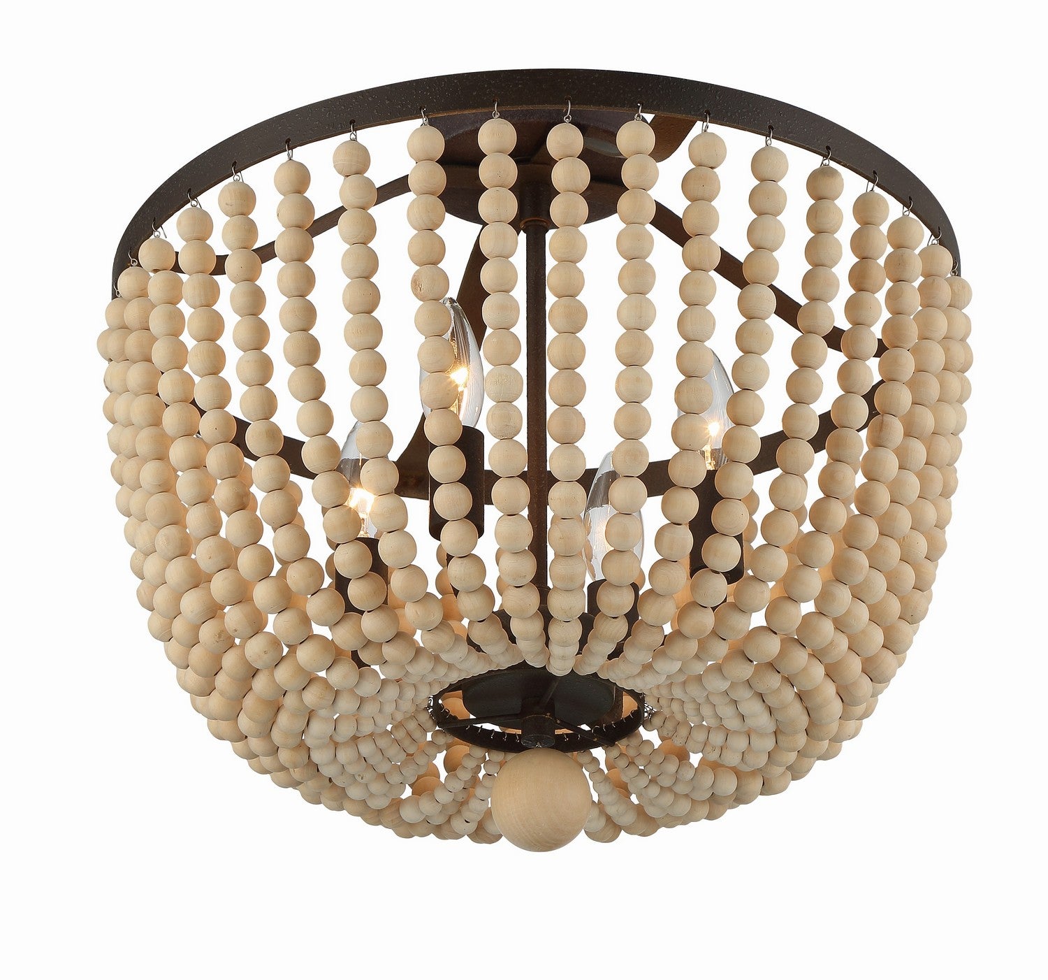 Crystorama - 604-FB_CEILING - Four Light Semi Flush Mount - Rylee - Forged Bronze