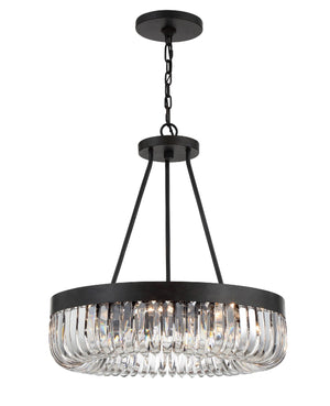 Crystorama - ALI-B2008-CZ - Eight Light Chandelier - Alister - Charcoal Bronze