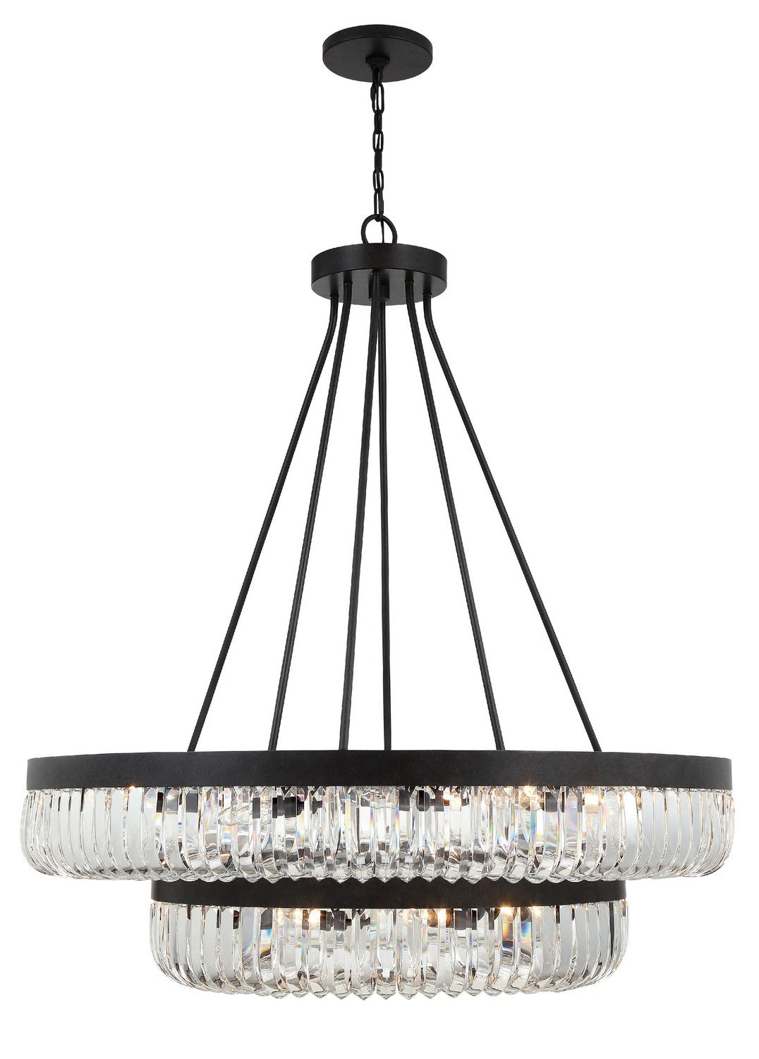 Crystorama - ALI-B2026-CZ - 26 Light Chandelier - Alister - Charcoal Bronze