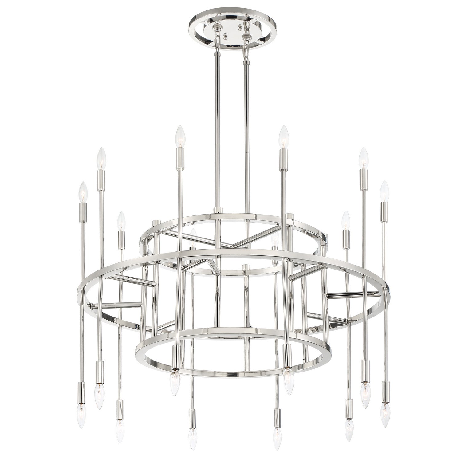 Crystorama - ARS-B4020-PN - 20 Light Chandelier - Aries - Polished Nickel