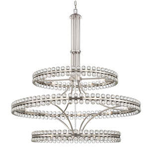 Crystorama - CLO-8000-BN - 24 Light Chandelier - Clover - Brushed Nickel