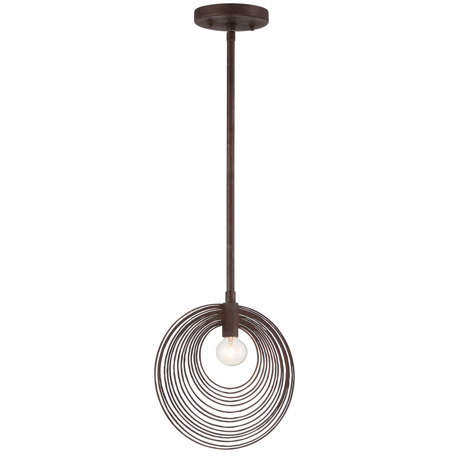 Crystorama - DOR-B7700-FB - One Light Pendant - Doral - Forged Bronze