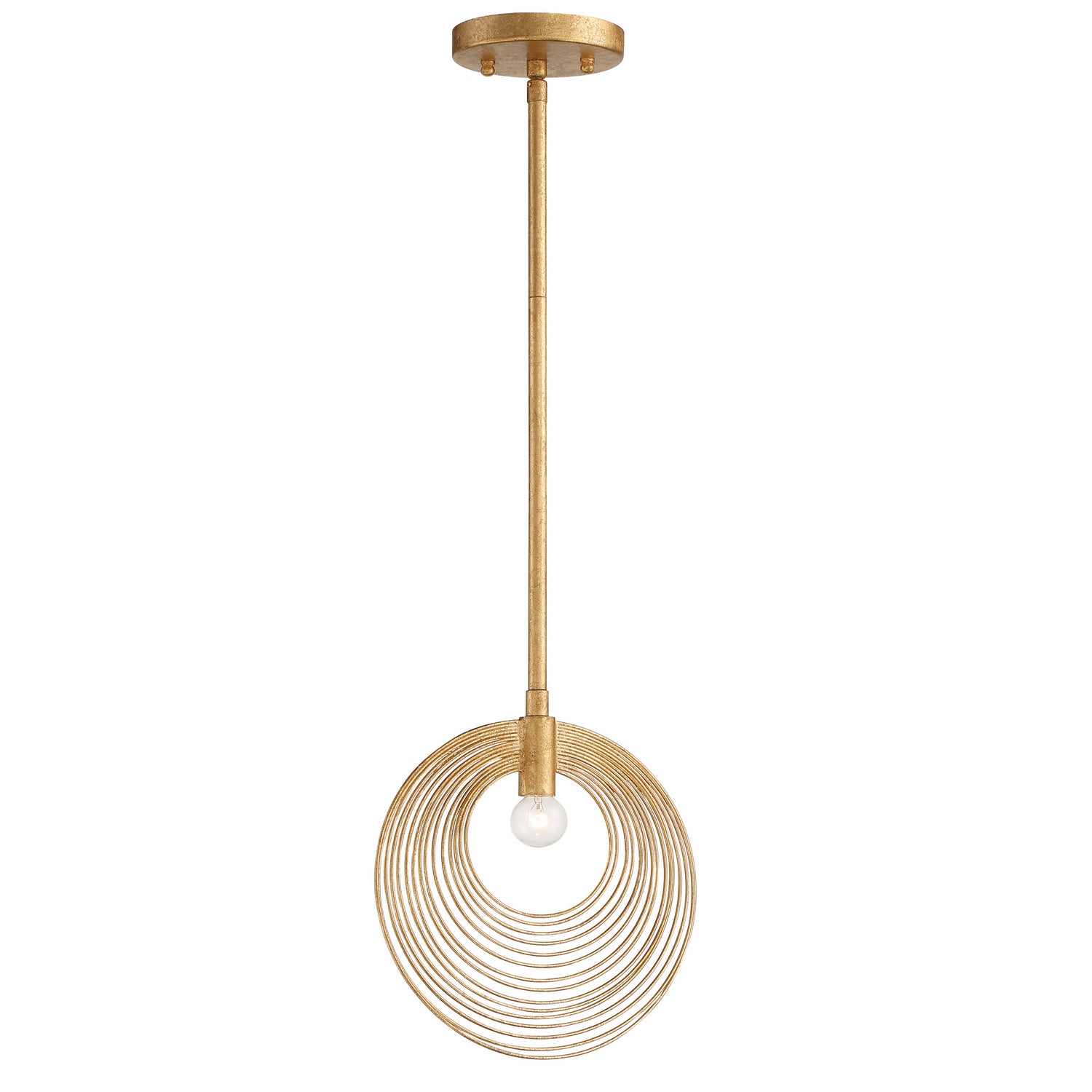 Crystorama - DOR-B7700-RG - One Light Pendant - Doral - Renaissance Gold