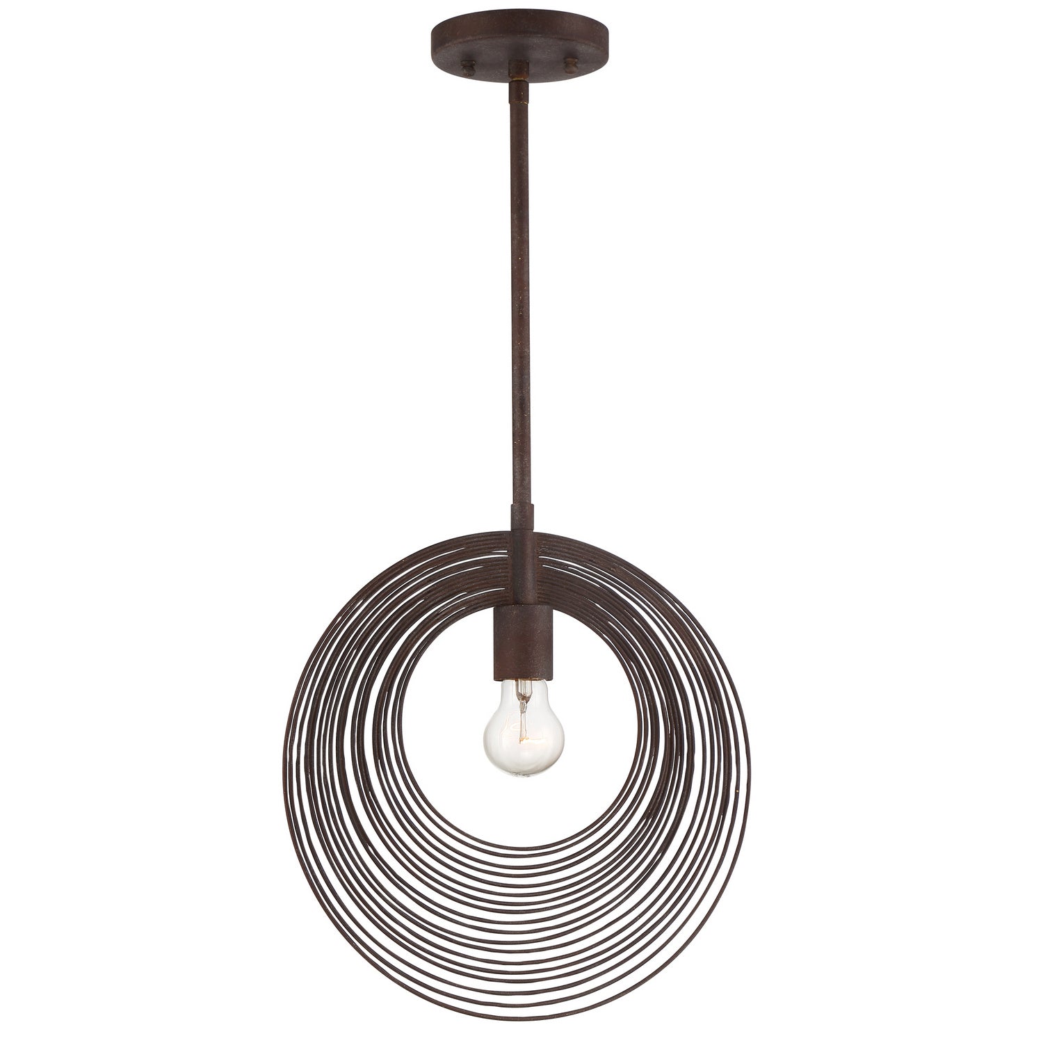 Crystorama - DOR-B7701-FB - One Light Pendant - Doral - Forged Bronze