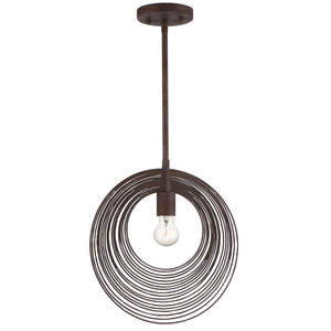 Crystorama - DOR-B7701-FB - One Light Pendant - Doral - Forged Bronze