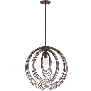 Crystorama - DOR-B7711-FB - One Light Pendant - Doral - Forged Bronze