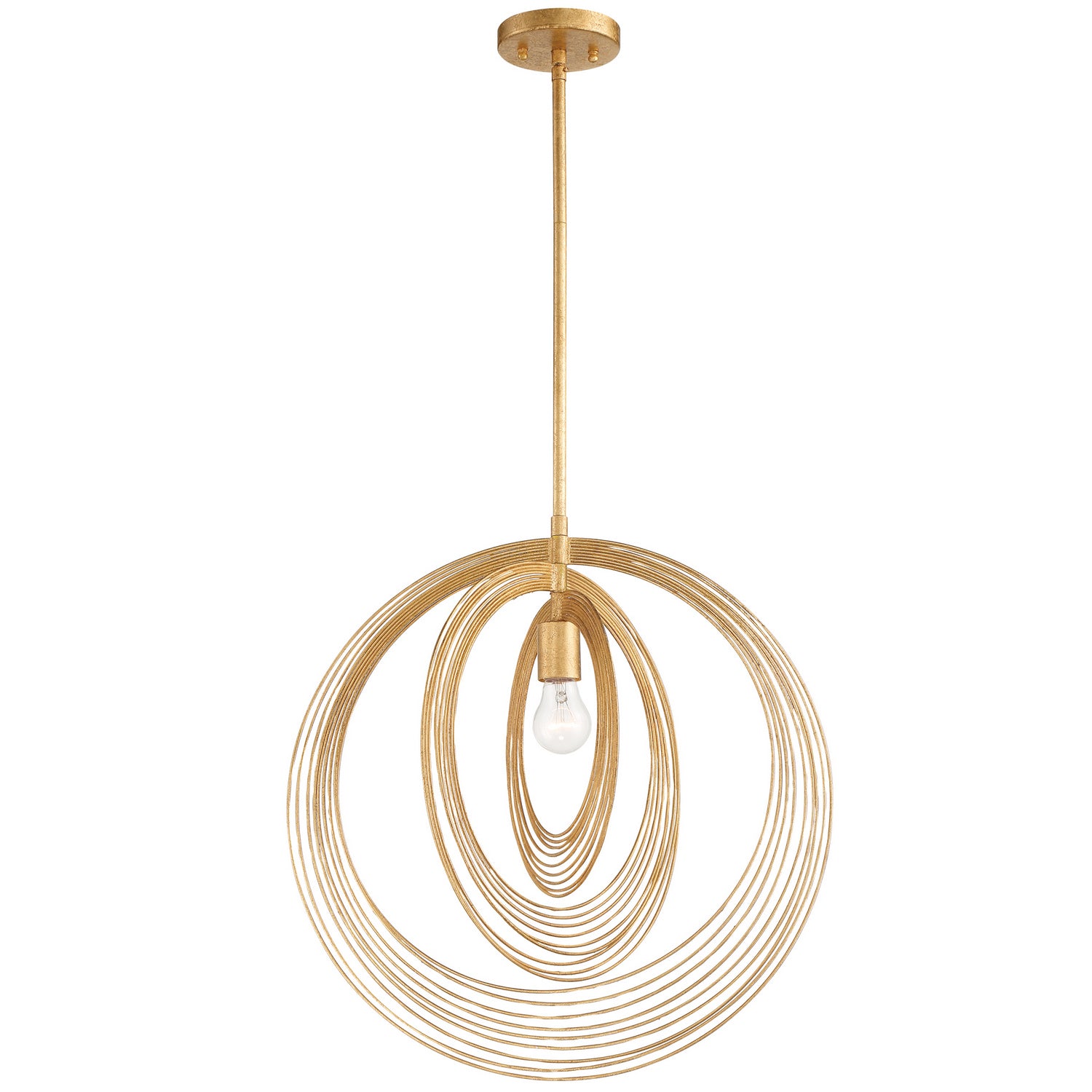 Crystorama - DOR-B7711-RG - One Light Pendant - Doral - Renaissance Gold