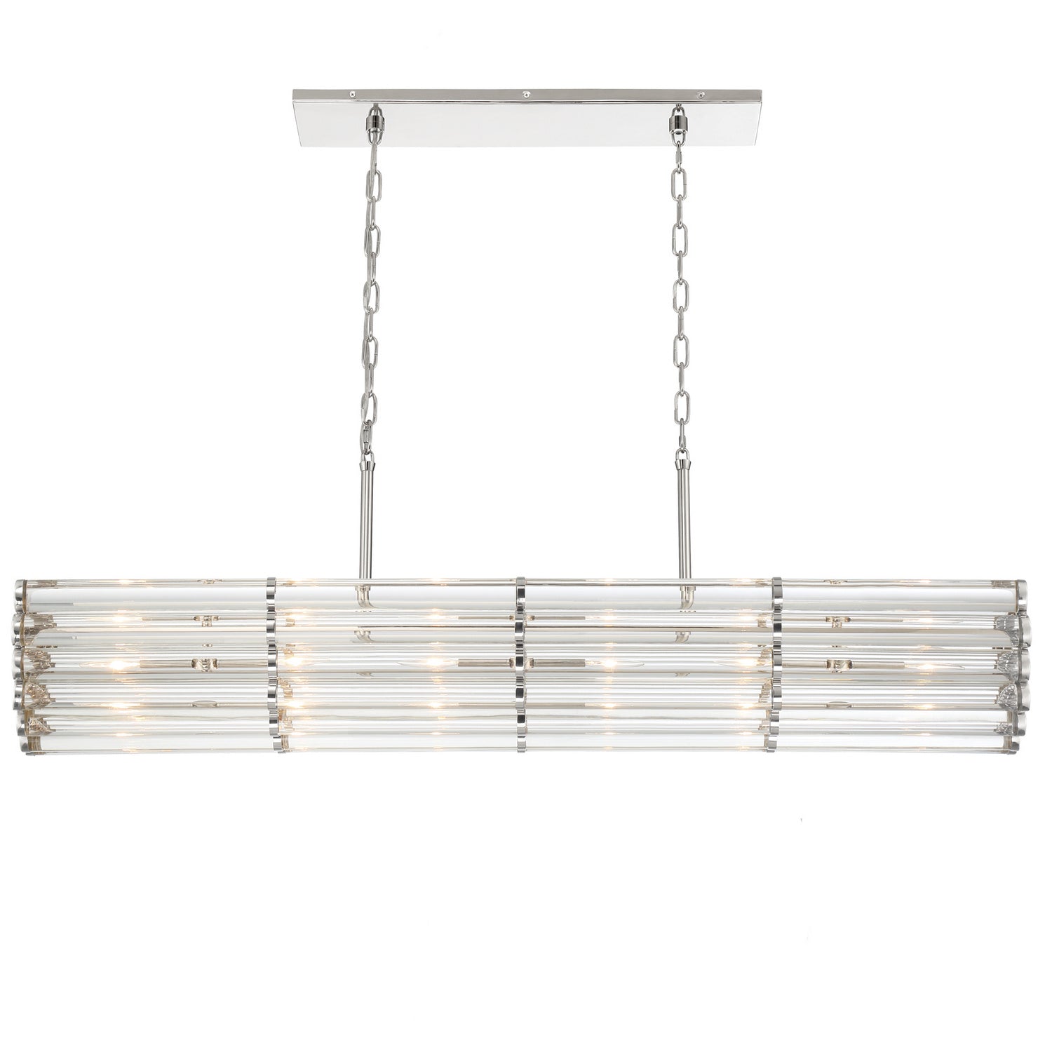 Crystorama - ELL-B3007-PN - Six Light Chandelier - Elliot - Polished Nickel