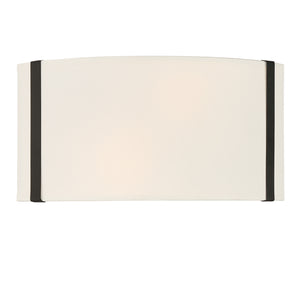 Crystorama - FUL-902-BK - Two Light Wall Sconce - Fulton - Black