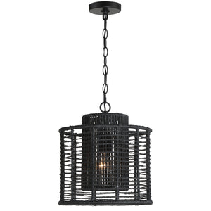 Crystorama - JAY-A5001-MK - One Light Pendant - Jayna - Matte Black