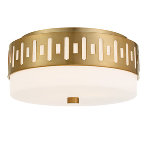 Crystorama - KEA-B8200-VG - Two Light Flush Mount - Keaton - Vibrant Gold