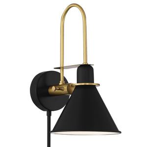 Crystorama - MED-B5501-MK - One Light Wall Sconce - Medford - Matte Black