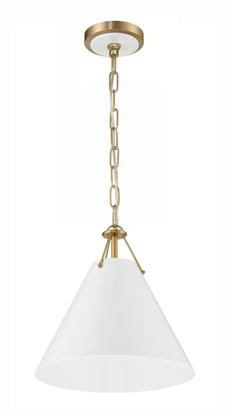 Crystorama - XAV-B8301-VG - One Light Pendant - Xavier - Vibrant Gold