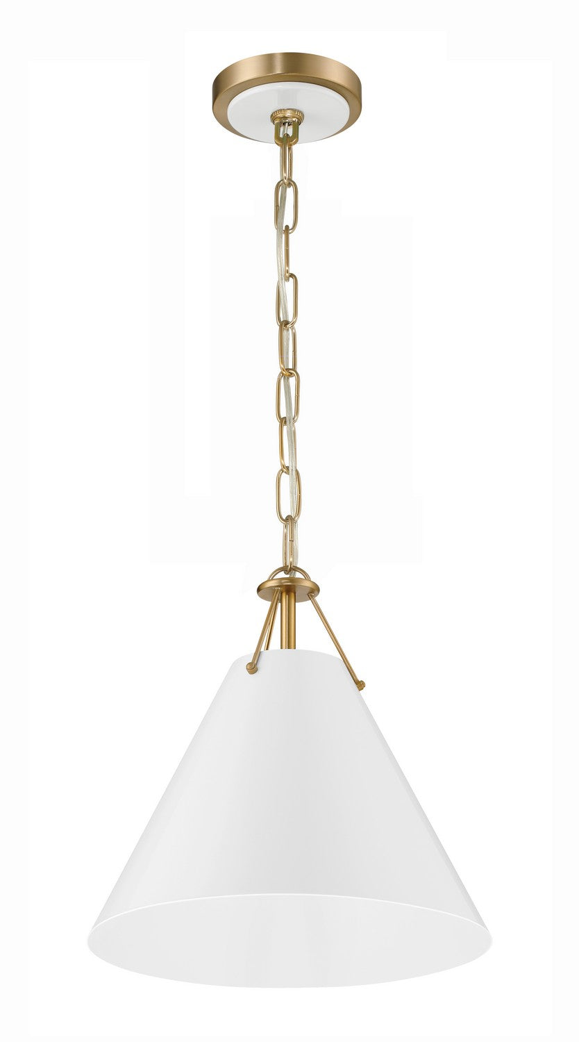 Crystorama - XAV-B8301-VG - One Light Pendant - Xavier - Vibrant Gold