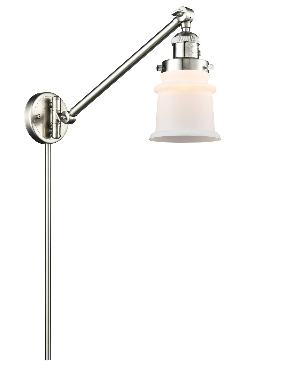 Innovations - 237-SN-G181S-LED - LED Swing Arm Lamp - Franklin Restoration - Brushed Satin Nickel