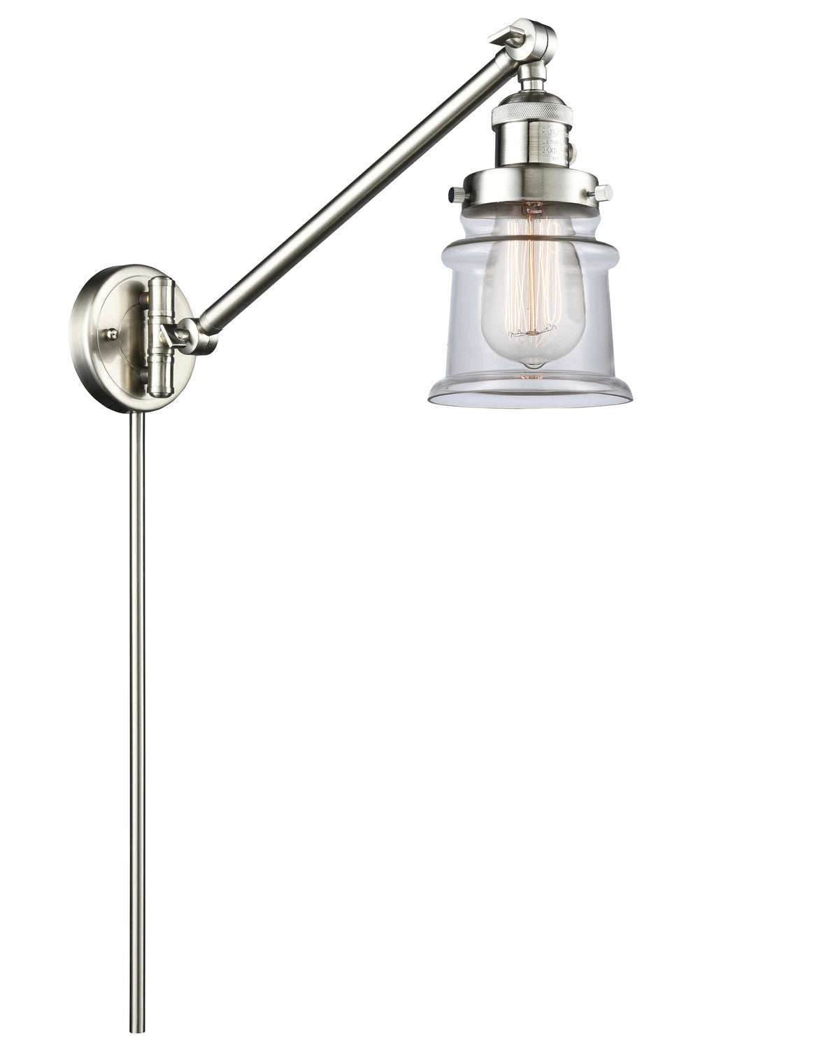 Innovations - 237-SN-G182S-LED - LED Swing Arm Lamp - Franklin Restoration - Brushed Satin Nickel