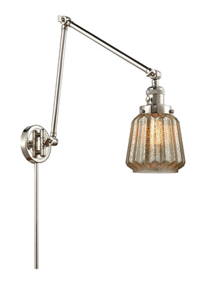 Innovations - 238-PN-G146 - One Light Swing Arm Lamp - Franklin Restoration - Polished Nickel