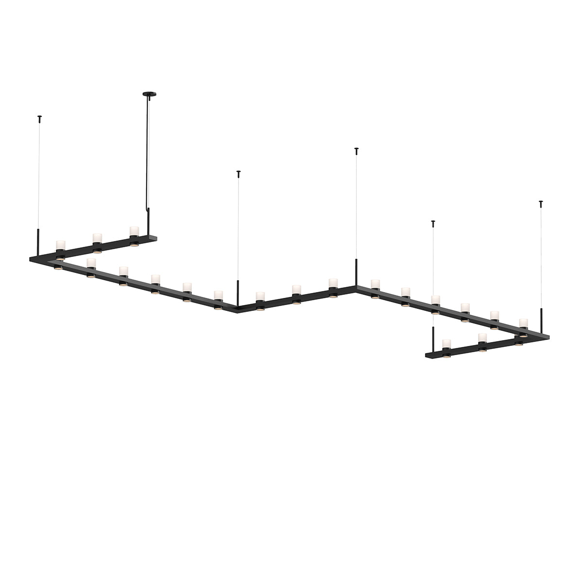 Sonneman - 20QKZ46C - LED Pendant - Intervals - Satin Black