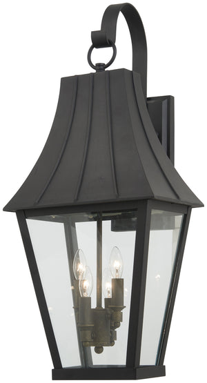 Minka-Lavery - 72783-66G - Four Light Outdoor Wall Mount - Chateau Grande - Sand Coal w/Gold