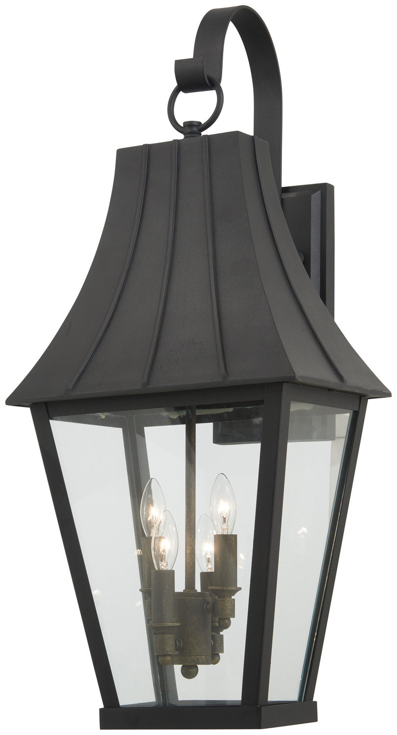 Minka-Lavery - 72783-66G - Four Light Outdoor Wall Mount - Chateau Grande - Sand Coal w/Gold