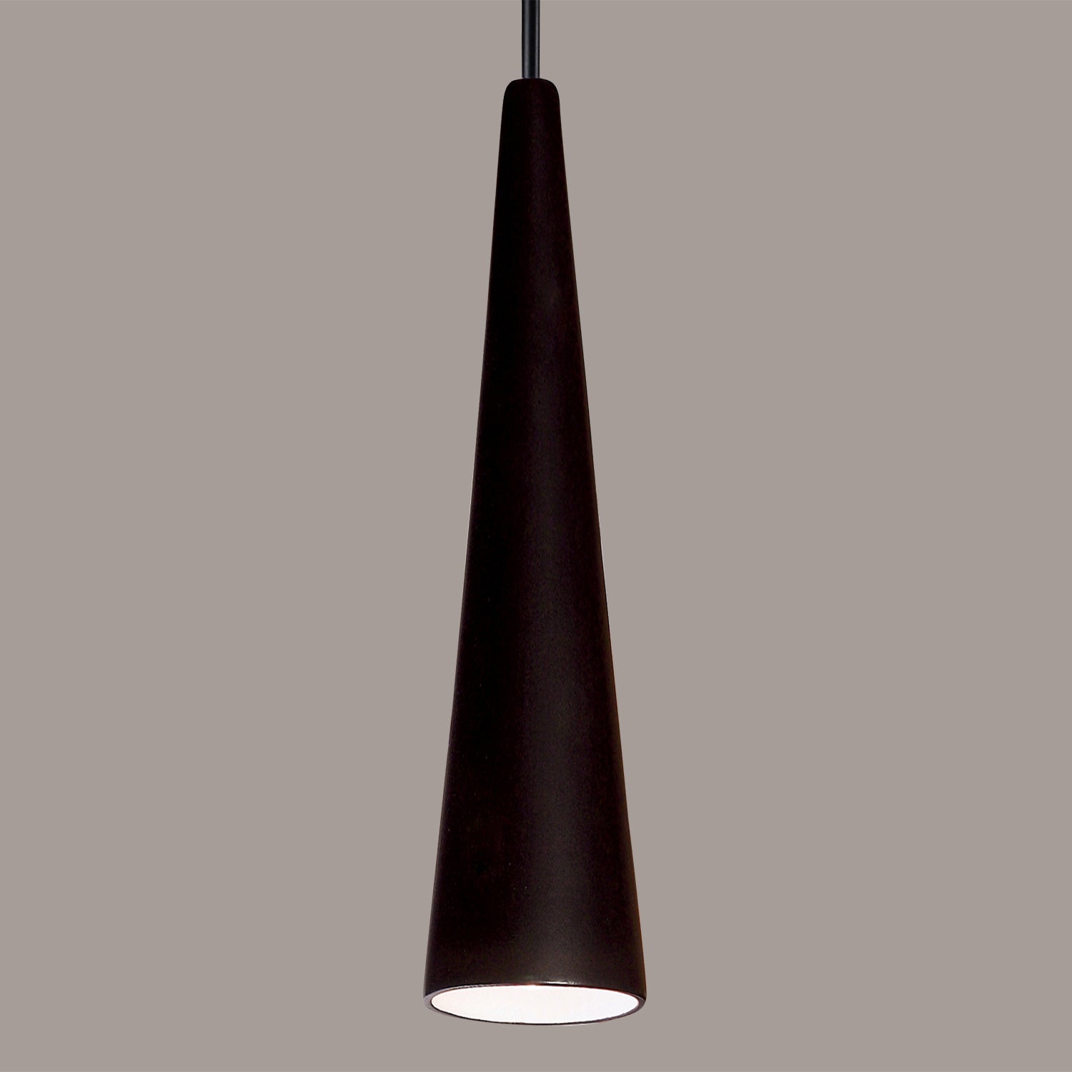 A-19 - MP25-A30-BCC - One Light Mini Pendant - Studio - Slate Black