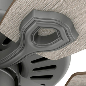Hunter - 51110 - 52" Ceiling Fan - Builder - Matte Silver