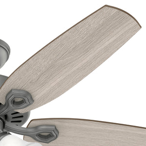 Hunter - 51110 - 52" Ceiling Fan - Builder - Matte Silver