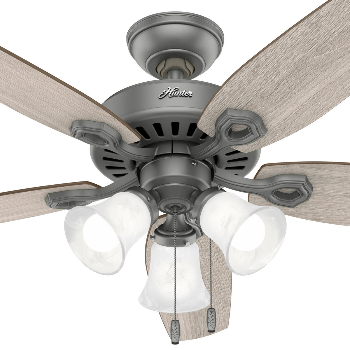 Hunter - 51110 - 52" Ceiling Fan - Builder - Matte Silver