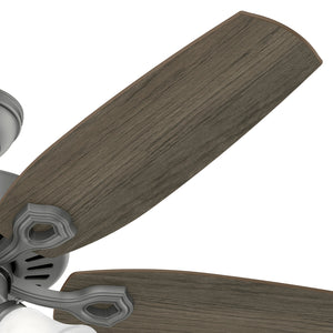 Hunter - 51110 - 52" Ceiling Fan - Builder - Matte Silver