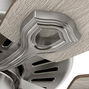 Hunter - 51110 - 52" Ceiling Fan - Builder - Matte Silver
