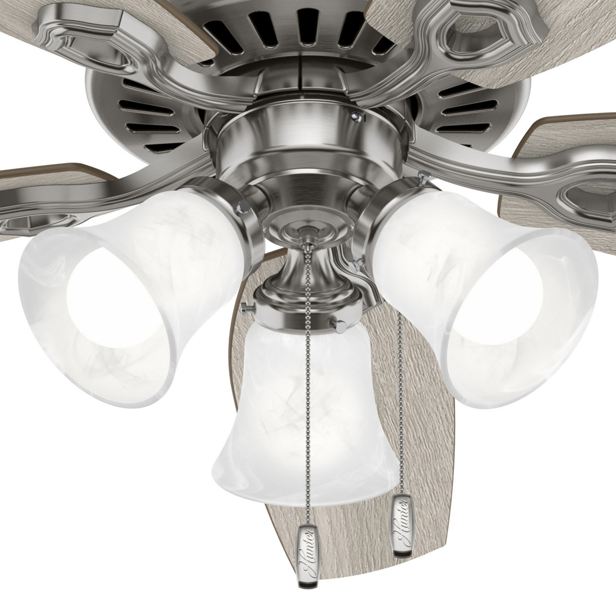 Hunter - 51110 - 52" Ceiling Fan - Builder - Matte Silver