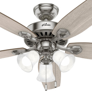 Hunter - 51110 - 52" Ceiling Fan - Builder - Matte Silver
