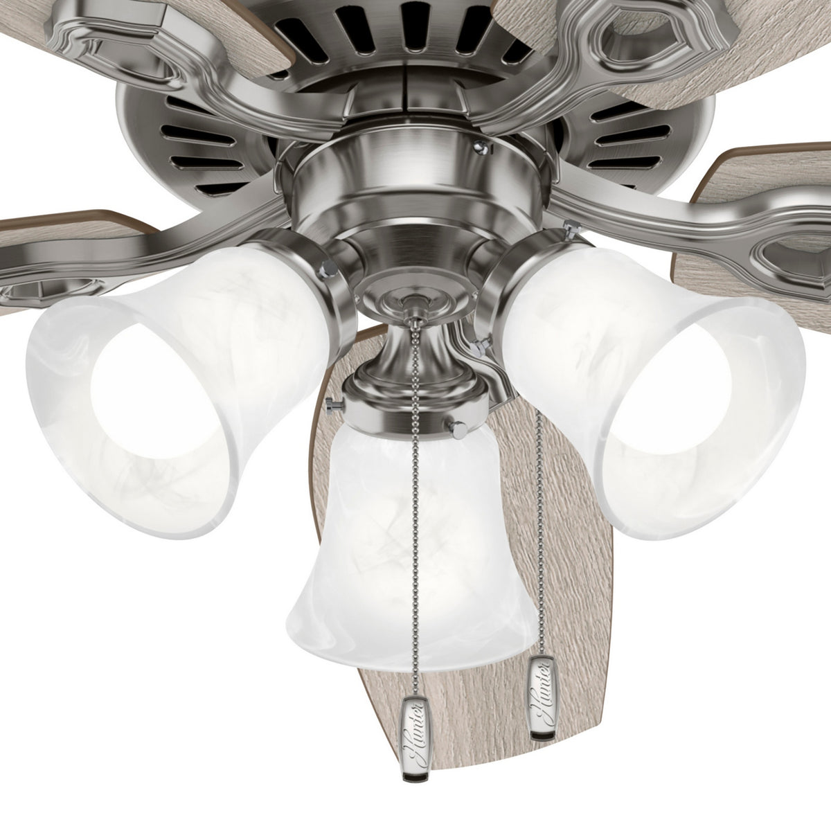 Hunter - 51110 - 52" Ceiling Fan - Builder - Matte Silver