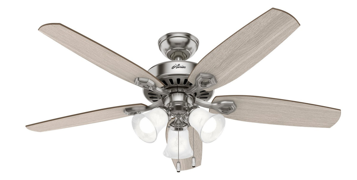 Hunter - 51110 - 52" Ceiling Fan - Builder - Matte Silver