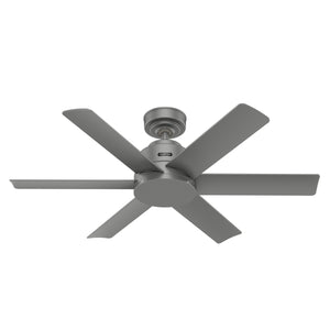Hunter - 51115 - 44" Ceiling Fan - Kennicott - Matte Silver