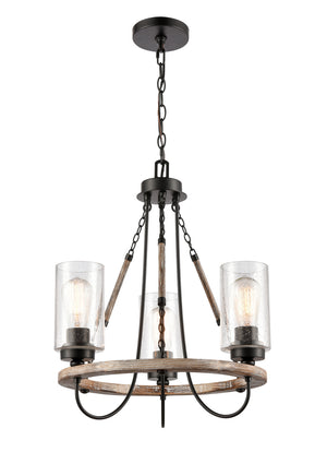 Innovations - 442-3CR-BK-SDY - Three Light Mini Chandelier - Matte Black