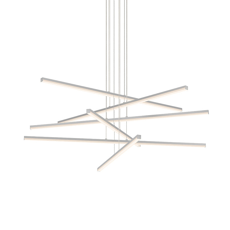 Sonneman - 2766.16 - LED Pendant - Stix - Bright Satin Aluminum