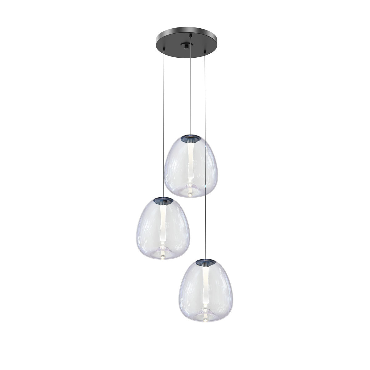 Sonneman - 3074.25 - LED Pendant - Mela - Satin Black