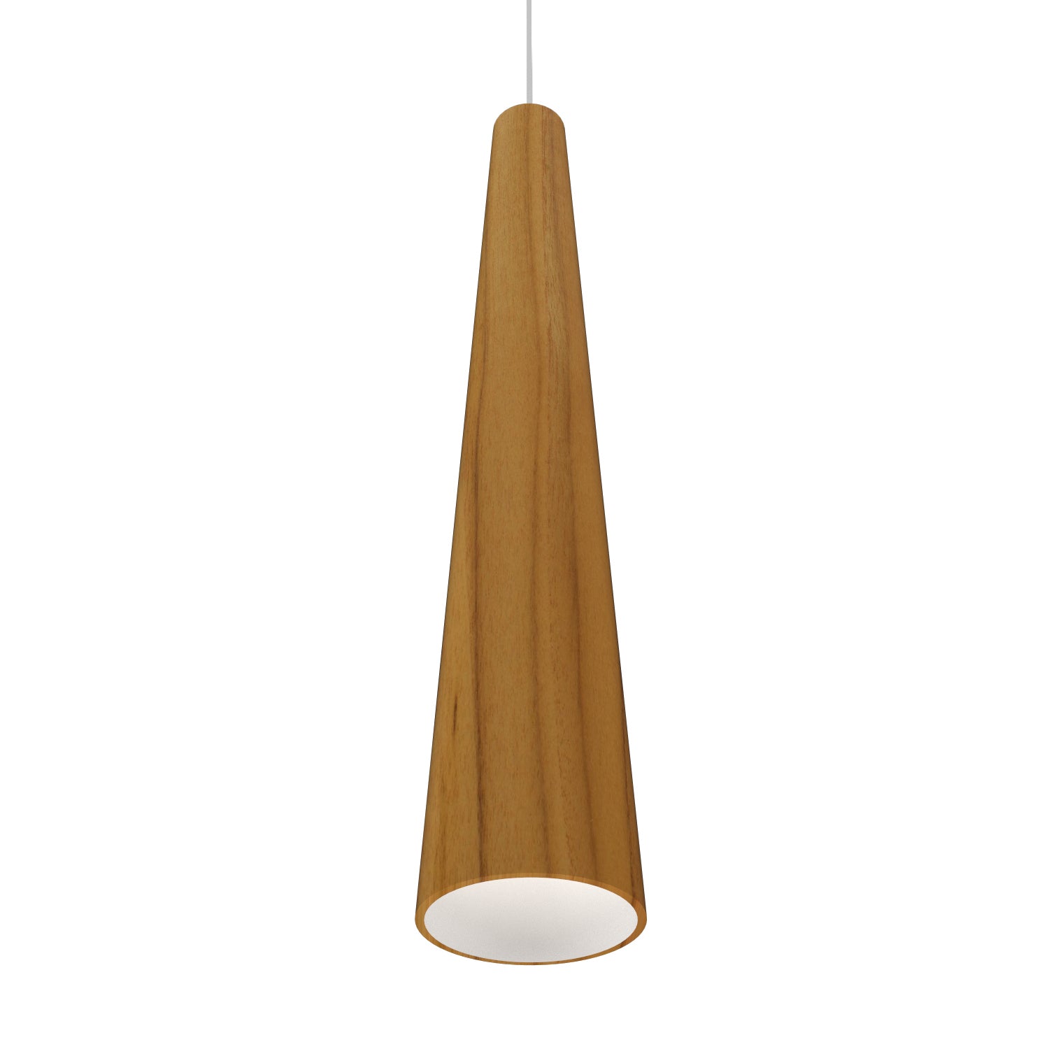 Accord Lighting - 1276.12 - One Light Pendant - Conical - Teak