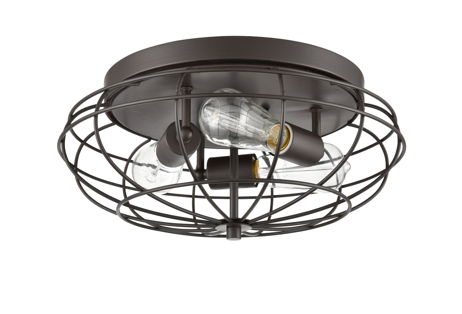 Innovations - 510-3C-OB - Three Light Flush Mount - Austere - Oil Rubbed Bronze